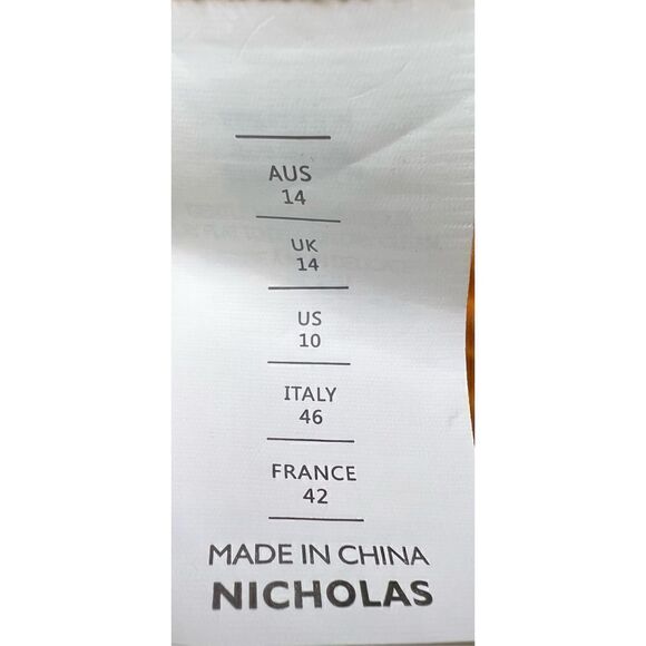 Nicholas Starla Tie Hem Top in WallFlower (orange) NWT Size 10 - Picture 6 of 9